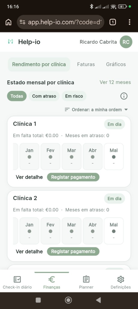Resumo financeiro